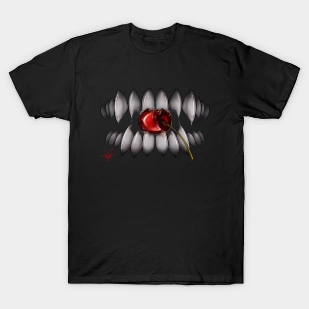 Pretty Smile cherry T-Shirt by Monstrous1